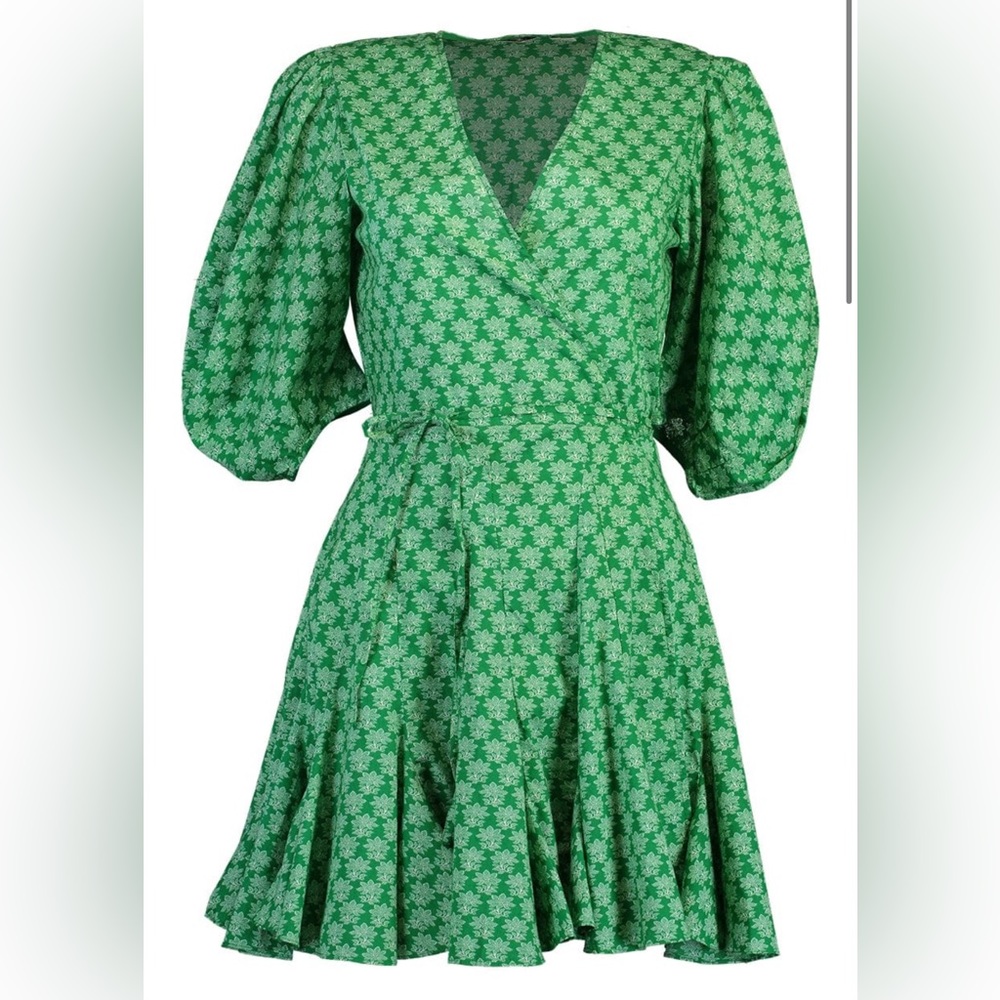 Rhode CLAUDINE DRESS | LOVES ME NOT EMERALD